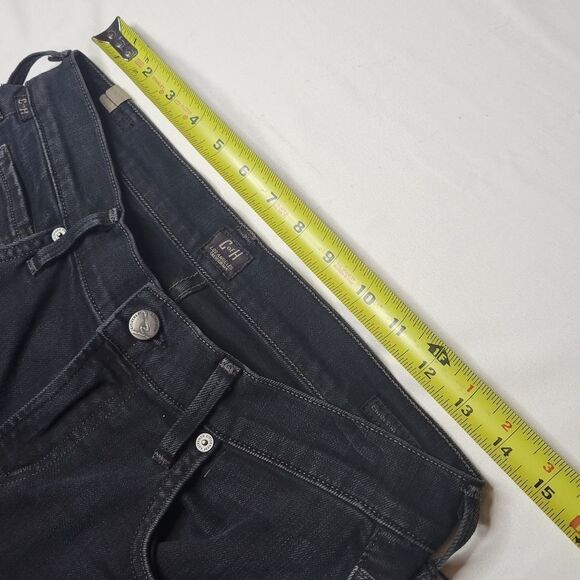 Rare NEW 27 x 28 CoH GRAY BLACK EMBROIDERED DRAGON RAW SLIM BOYFRIEND JEANS NWT - Picture 2 of 16